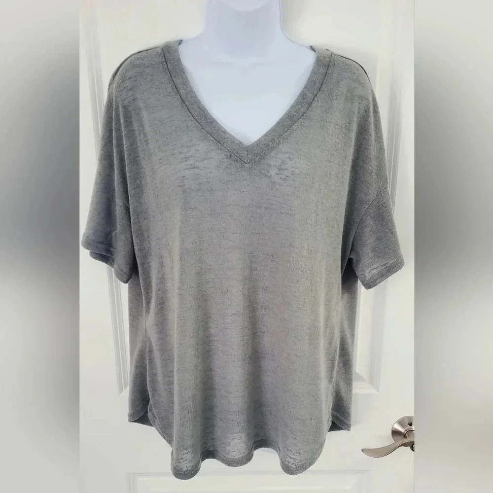 V-Neck loose fitting top